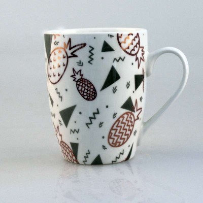 Custom promotional gift ceramic glazed coffee bone china mugs manufacturers